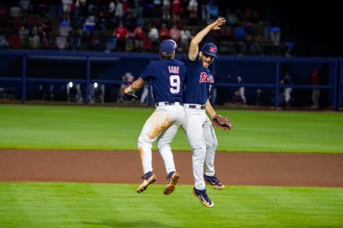 Ole Miss Baseball celebration